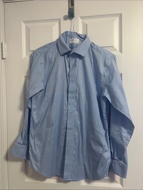 Lorenzo Uomo Light Blue Men's Dress Shirt - Point Collar